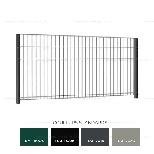 Grille de clôture en treillis soudé